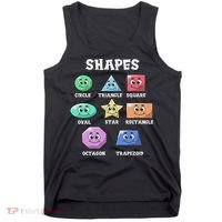 Shapes Pre K Kindergarten Teacher Back To School Gift Tank Top thumb 0