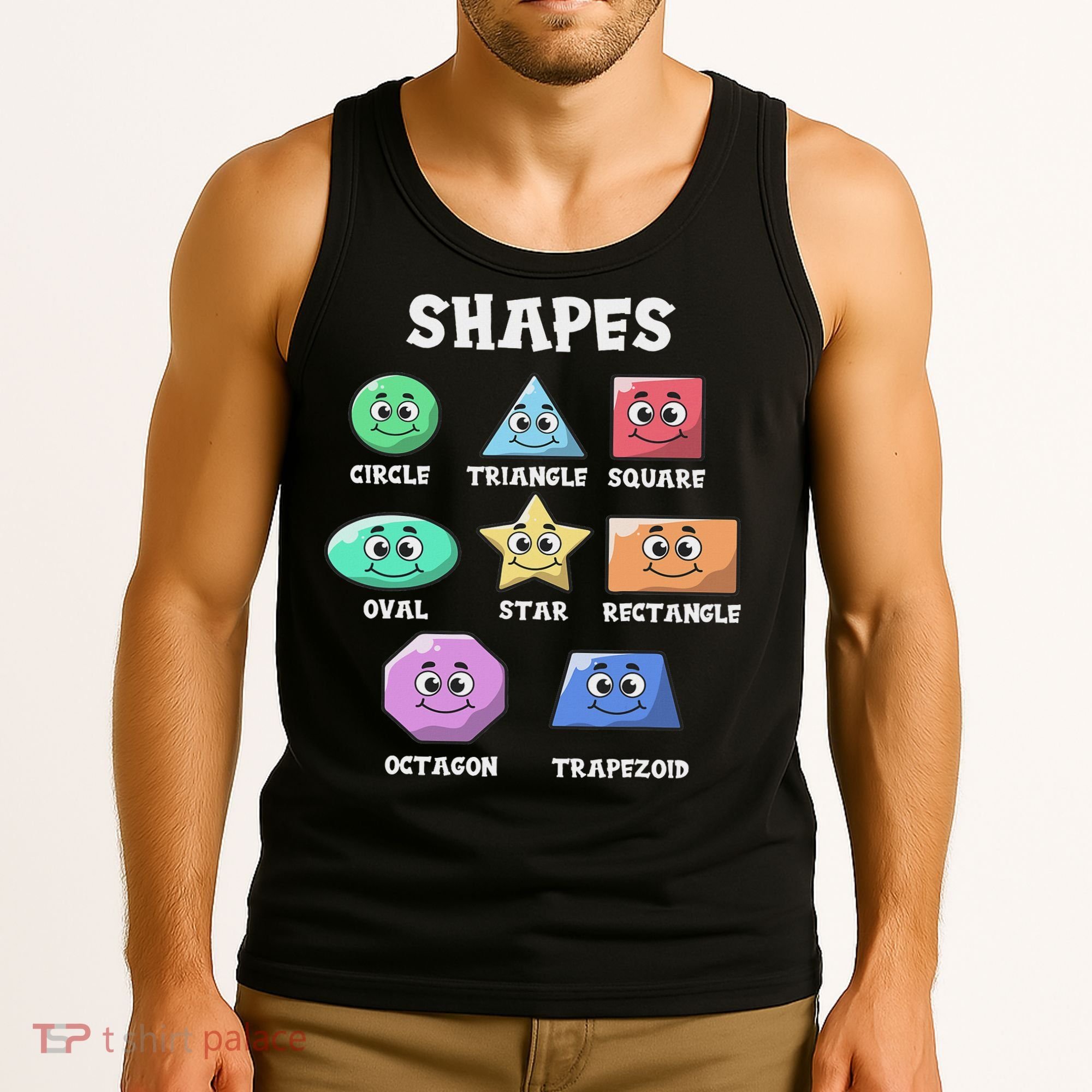 Shapes Pre K Kindergarten Teacher Back To School Gift Tank Top