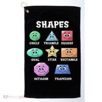 Shapes Pre K Kindergarten Teacher Back To School Gift Golf Towel thumb 0