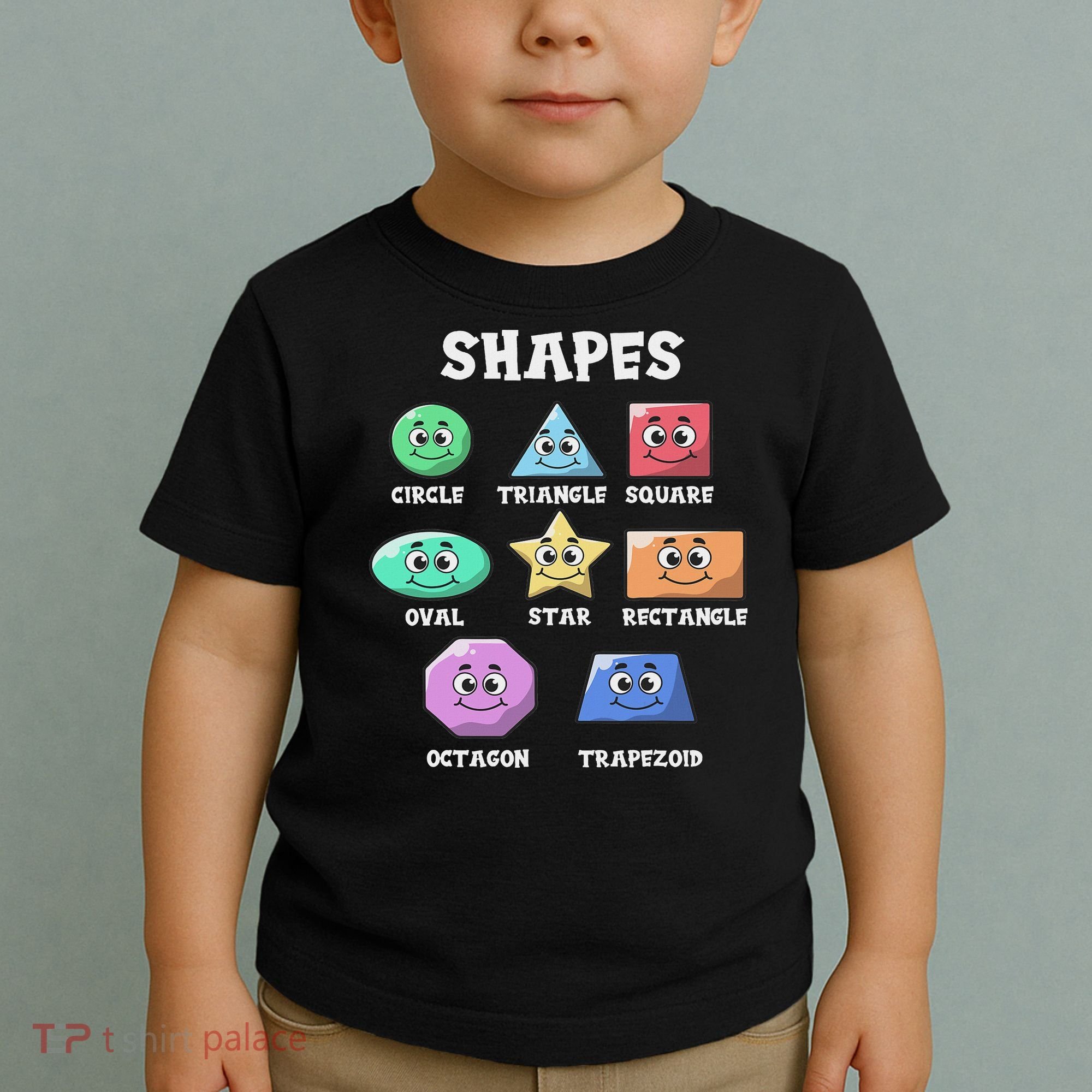 Shapes Pre K Kindergarten Teacher Back To School Gift Toddler T-Shirt