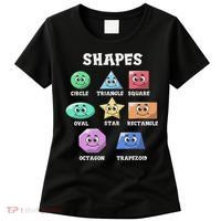 Shapes Pre K Kindergarten Teacher Back To School Gift Women's T-Shirt thumb 0