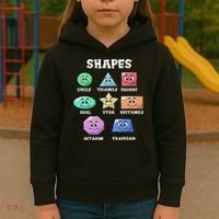 Shapes Pre K Kindergarten Teacher Back To School Gift Kids Hoodie thumb 3