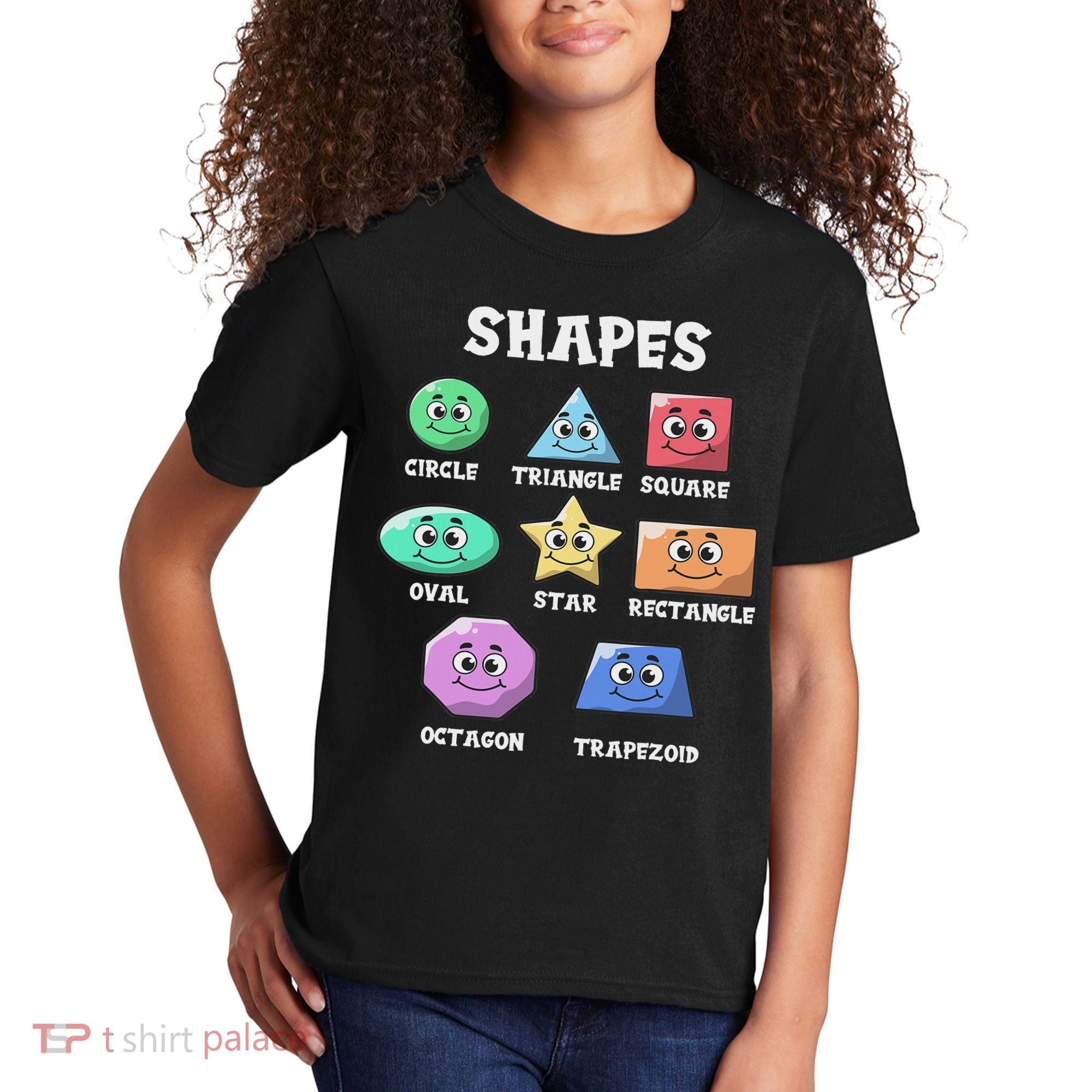 Shapes Pre K Kindergarten Teacher Back To School Gift Kids T-Shirt