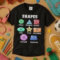 Shapes Pre K Kindergarten Teacher Back To School Gift Kids T-Shirt thumb 3