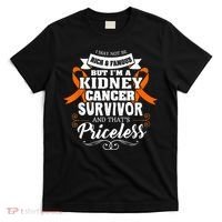 Survivor Priceless Kidney Cancer Awareness Ribbon T-Shirt thumb 0