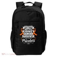 Survivor Priceless Kidney Cancer Awareness Ribbon Backpack thumb 0