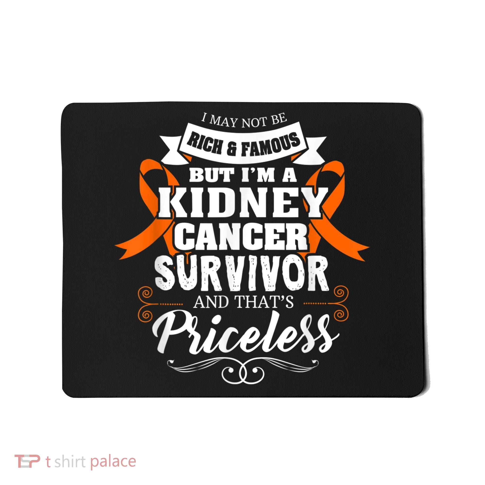 Survivor Priceless Kidney Cancer Awareness Ribbon Mousepad