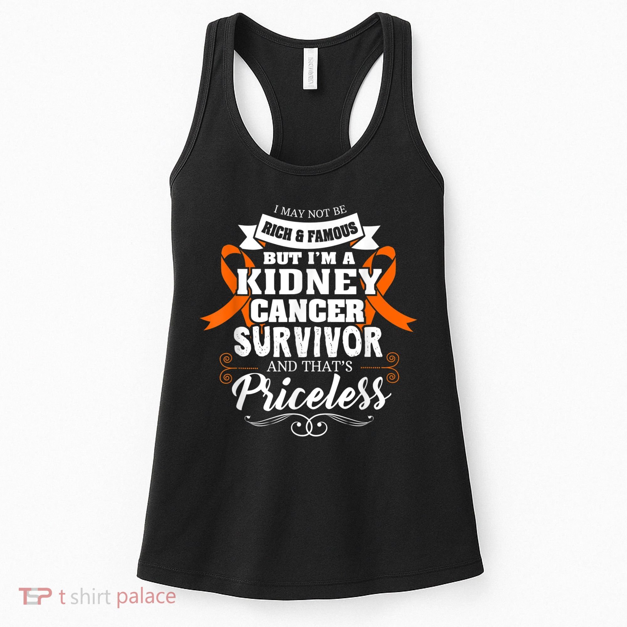 Survivor Priceless Kidney Cancer Awareness Ribbon Women's Tank Top