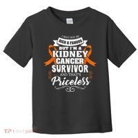 Survivor Priceless Kidney Cancer Awareness Ribbon Toddler T-Shirt thumb 0