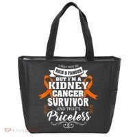 Survivor Priceless Kidney Cancer Awareness Ribbon Tote Bag thumb 0