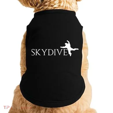 Skydive Parachuting Logo Doggie Tank