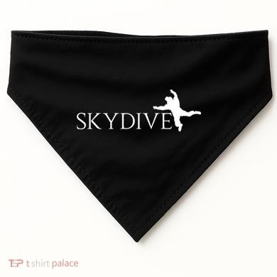 Skydive Parachuting Logo USA-Made Doggie Bandana