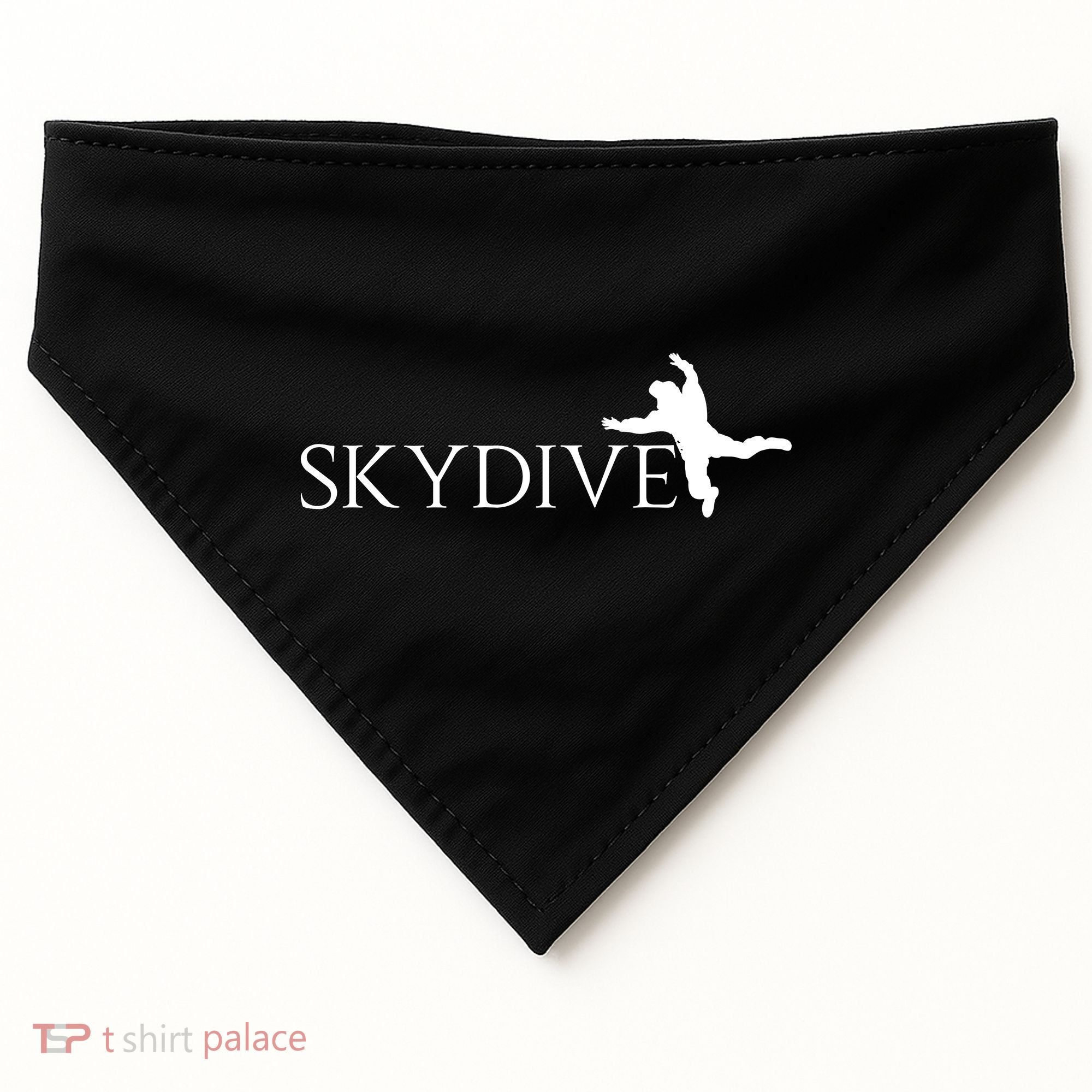 Skydive Parachuting Logo USA-Made Doggie Bandana