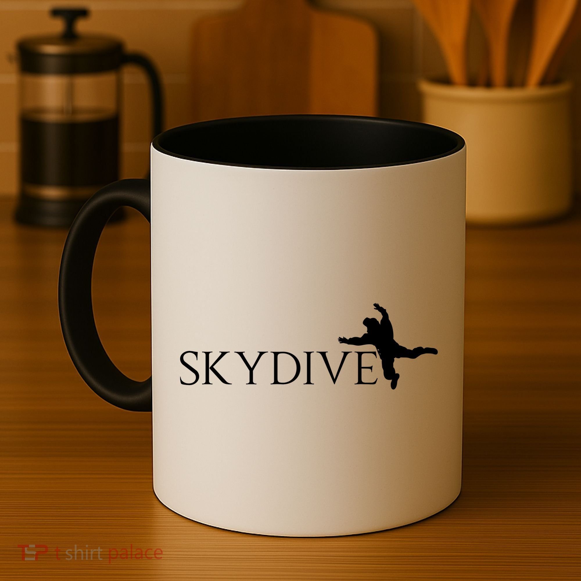 Skydive Parachuting Logo Coffee Mug