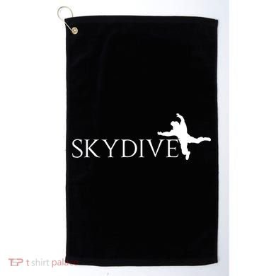 Skydive Parachuting Logo Golf Towel