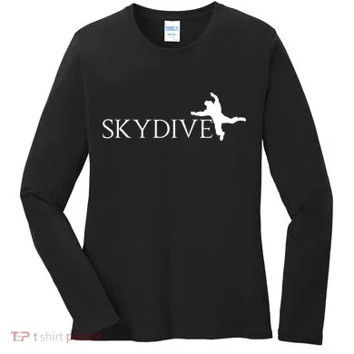 Skydive Parachuting Logo Women's Long Sleeve Shirt