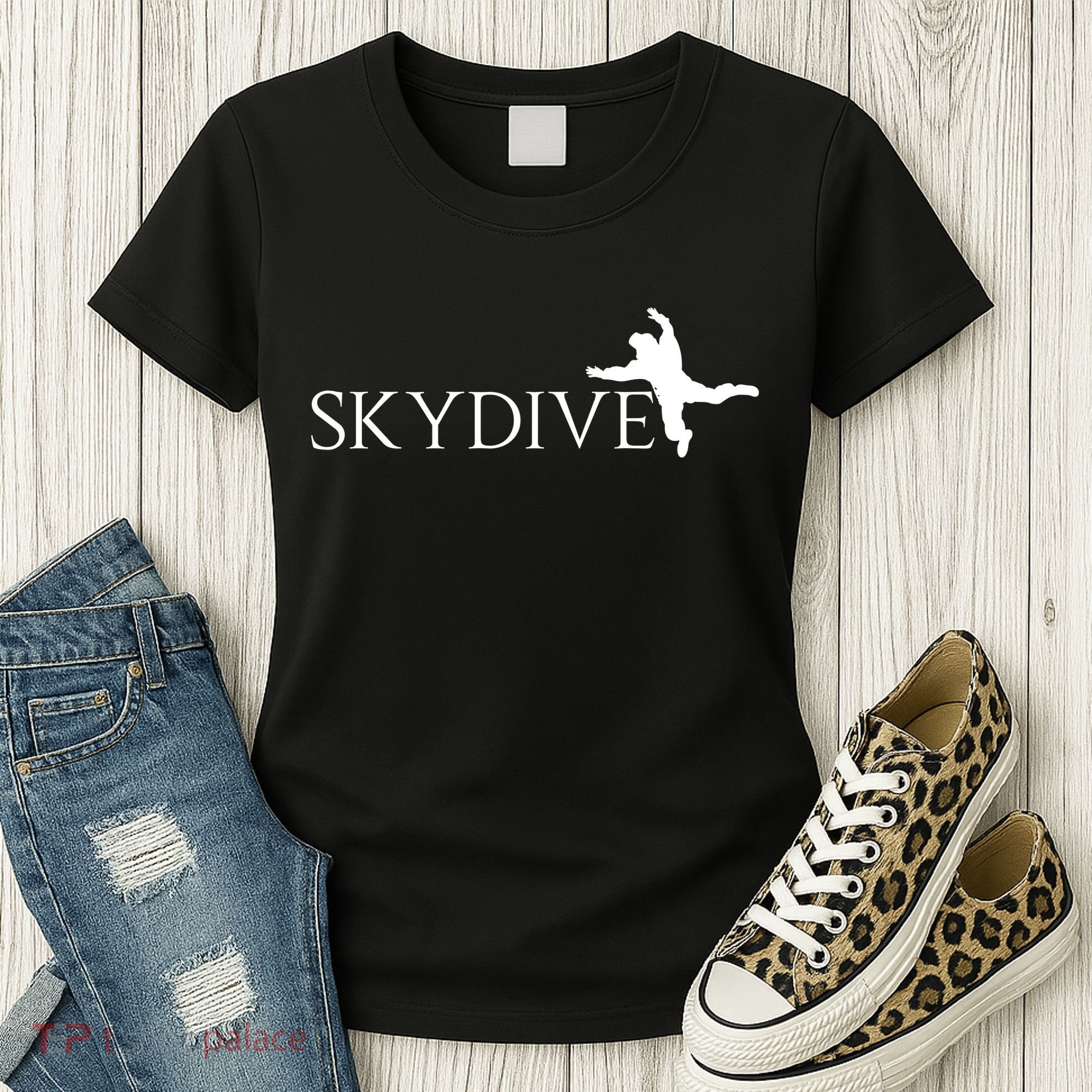 Skydive Parachuting Logo Women's T-Shirt