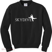 Skydive Parachuting Logo Kids Sweatshirt thumb 0