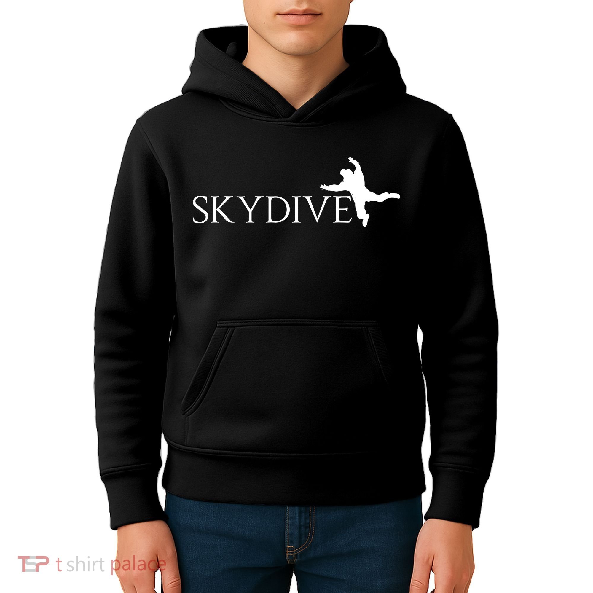 Skydive Parachuting Logo Kids Hoodie
