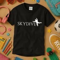 Skydive Parachuting Logo Kids T-Shirt thumb 3