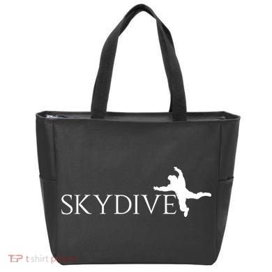 Skydive Parachuting Logo Tote Bag