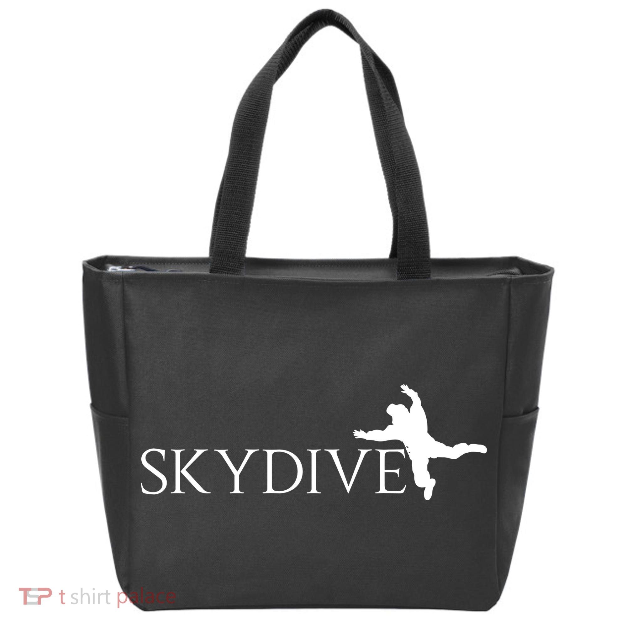 Skydive Parachuting Logo Tote Bag