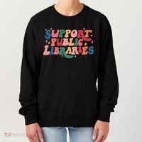Support Public Libraries 4th Of July Women's Sweatshirt thumb 0