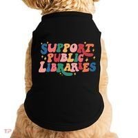 Support Public Libraries 4th Of July Doggie Tank thumb 0