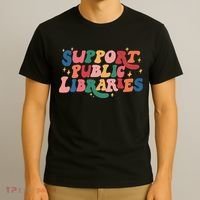 Support Public Libraries 4th Of July T-Shirt thumb 3