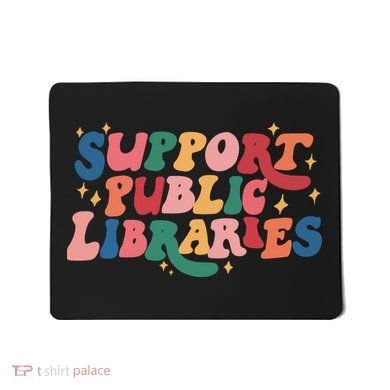 Support Public Libraries 4th Of July Mousepad