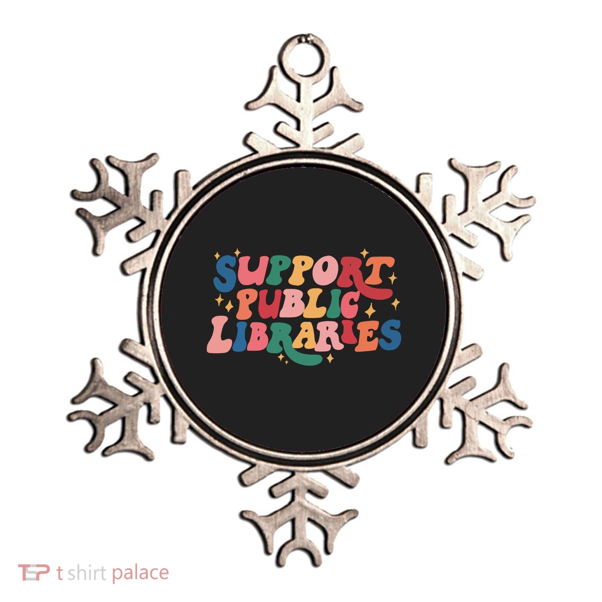 Support Public Libraries 4th Of July Ornament