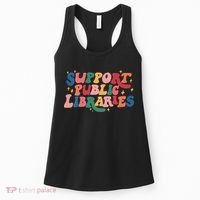 Support Public Libraries 4th Of July Women's Tank Top thumb 0