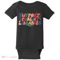 Support Public Libraries 4th Of July Baby Bodysuit thumb 0