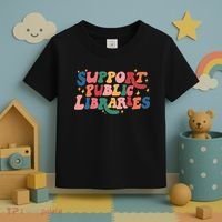 Support Public Libraries 4th Of July Toddler T-Shirt thumb 3