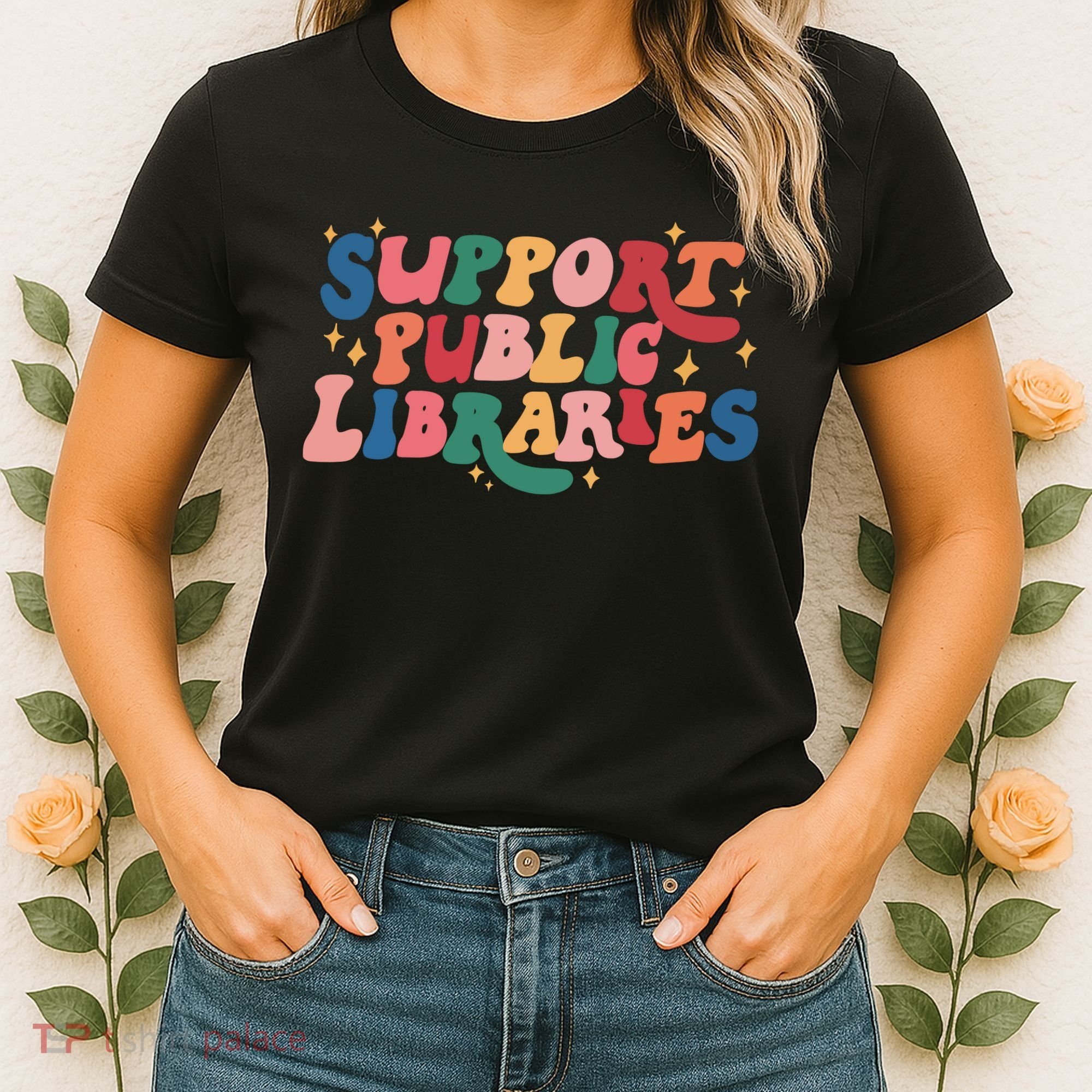 Support Public Libraries 4th Of July Women's T-Shirt