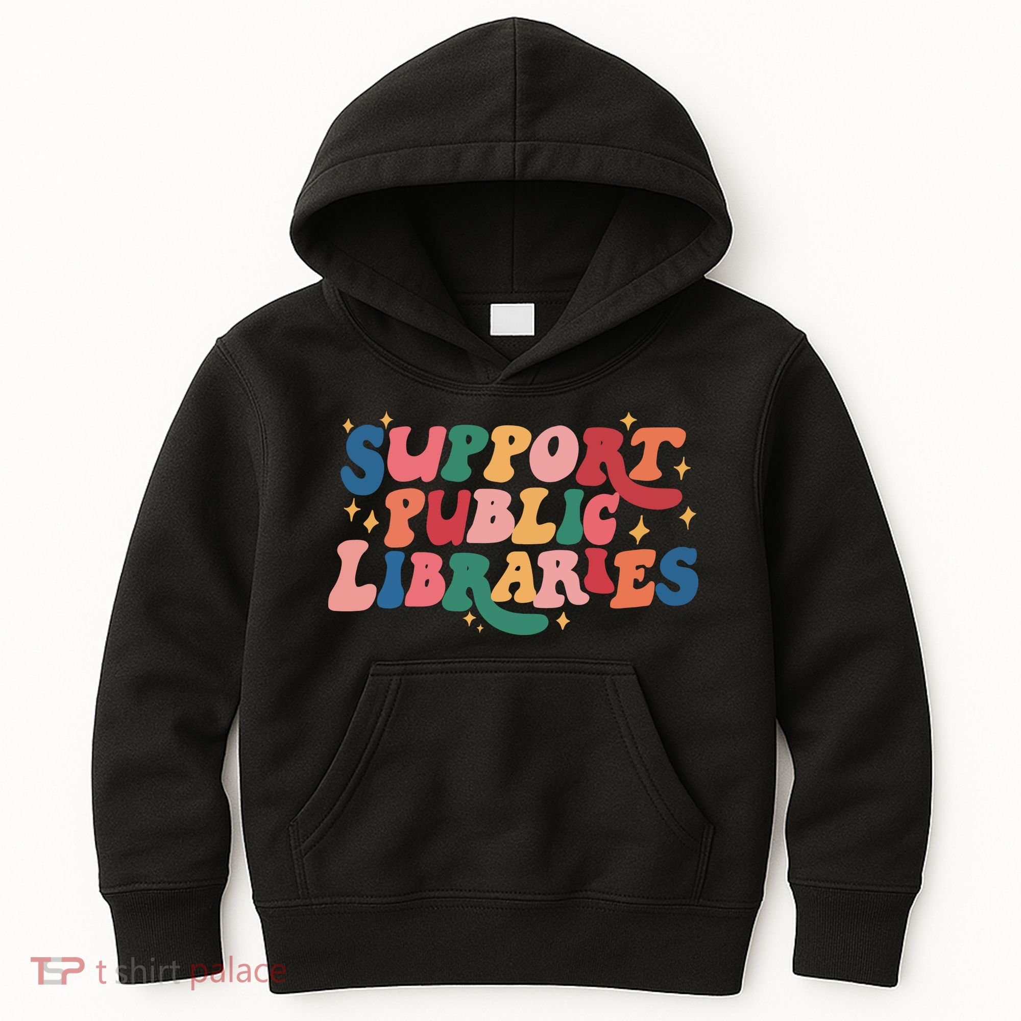 Support Public Libraries 4th Of July Kids Hoodie