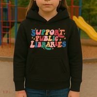 Support Public Libraries 4th Of July Kids Hoodie thumb 3
