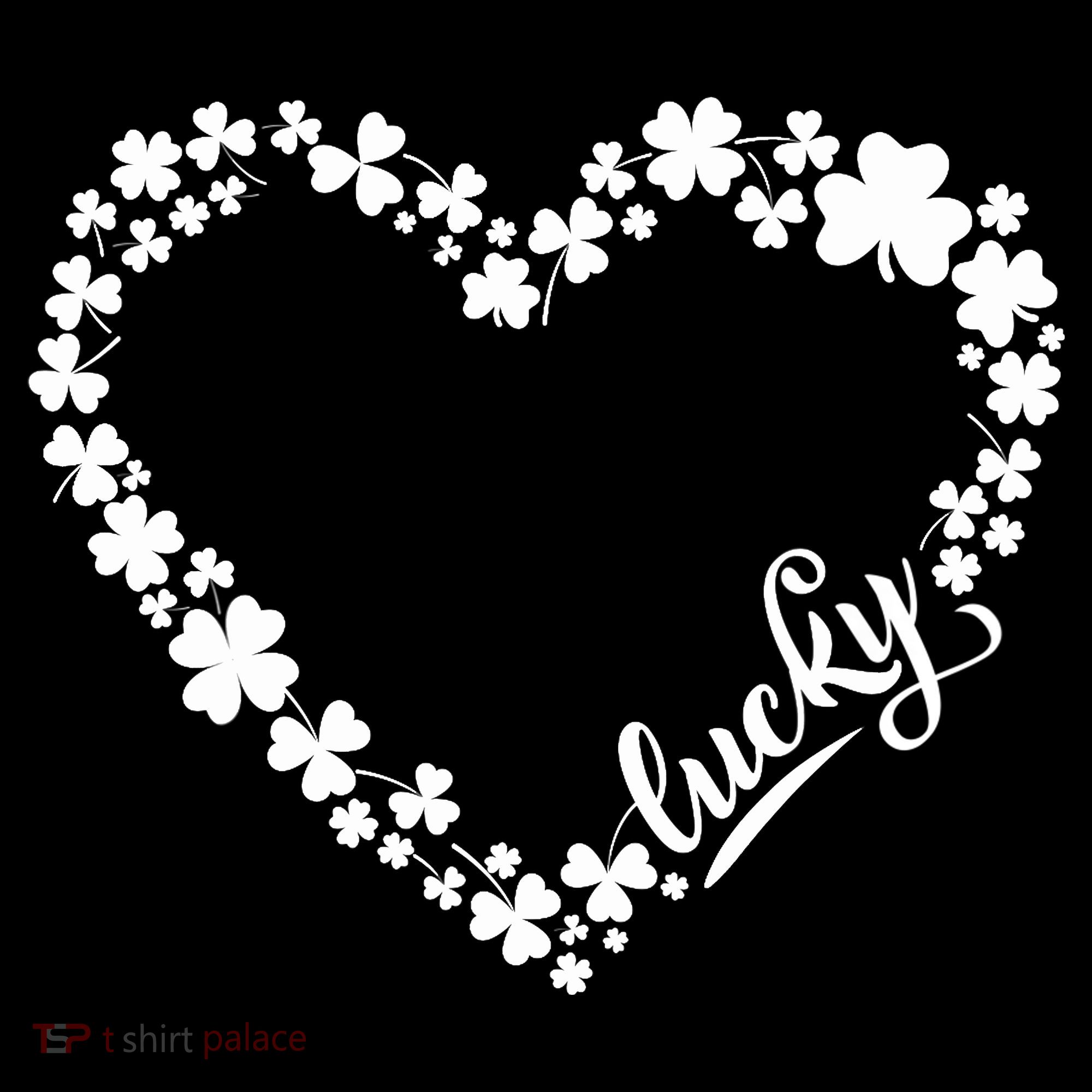 St. Patrick Lucky Clover Heart Shamrock Lucky Women's Tank Top