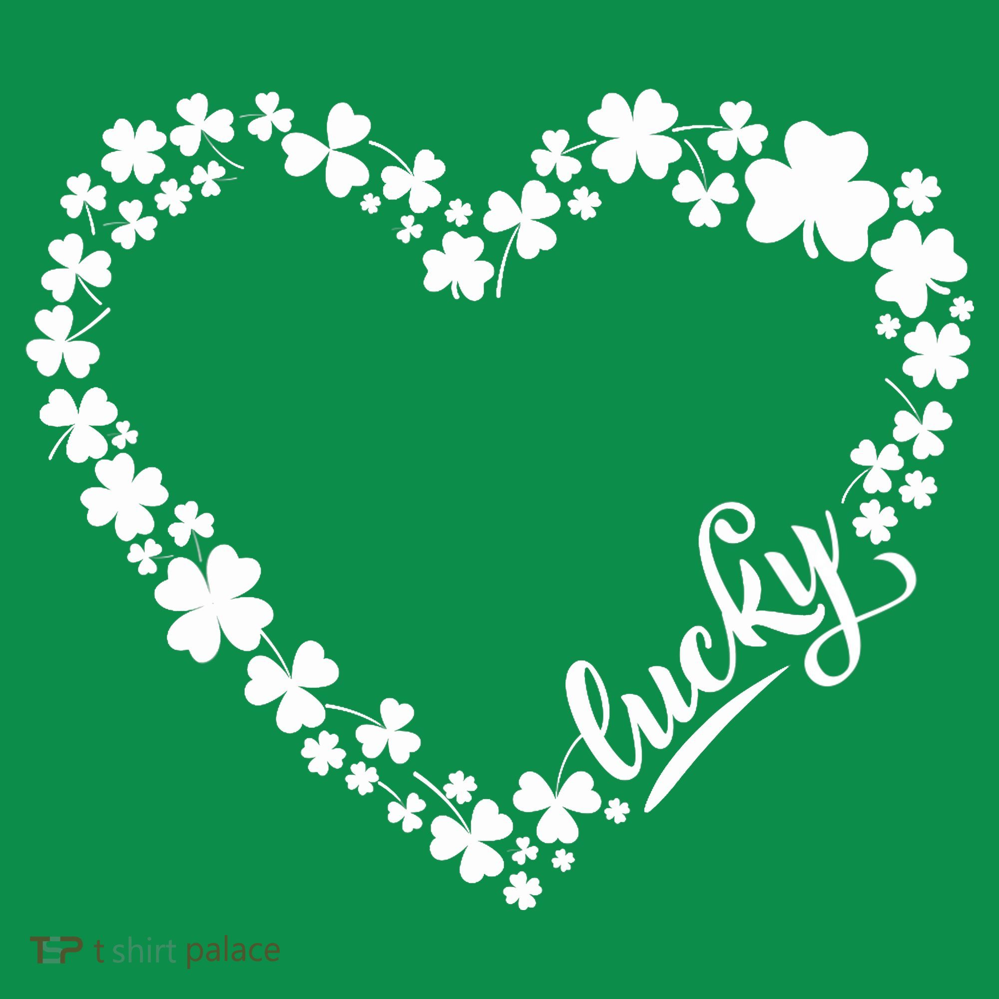 St. Patrick Lucky Clover Heart Shamrock Lucky Kids Hoodie