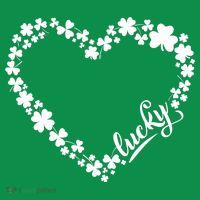St. Patrick Lucky Clover Heart Shamrock Lucky Kids T-Shirt thumb 4