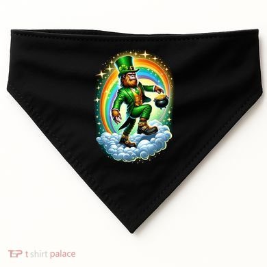 St Paddy Lucky St Patricks Day Bigfoot USA-Made Doggie Bandana