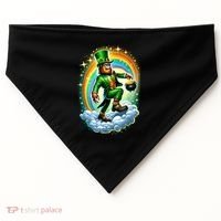 St Paddy Lucky St Patricks Day Bigfoot USA-Made Doggie Bandana thumb 0
