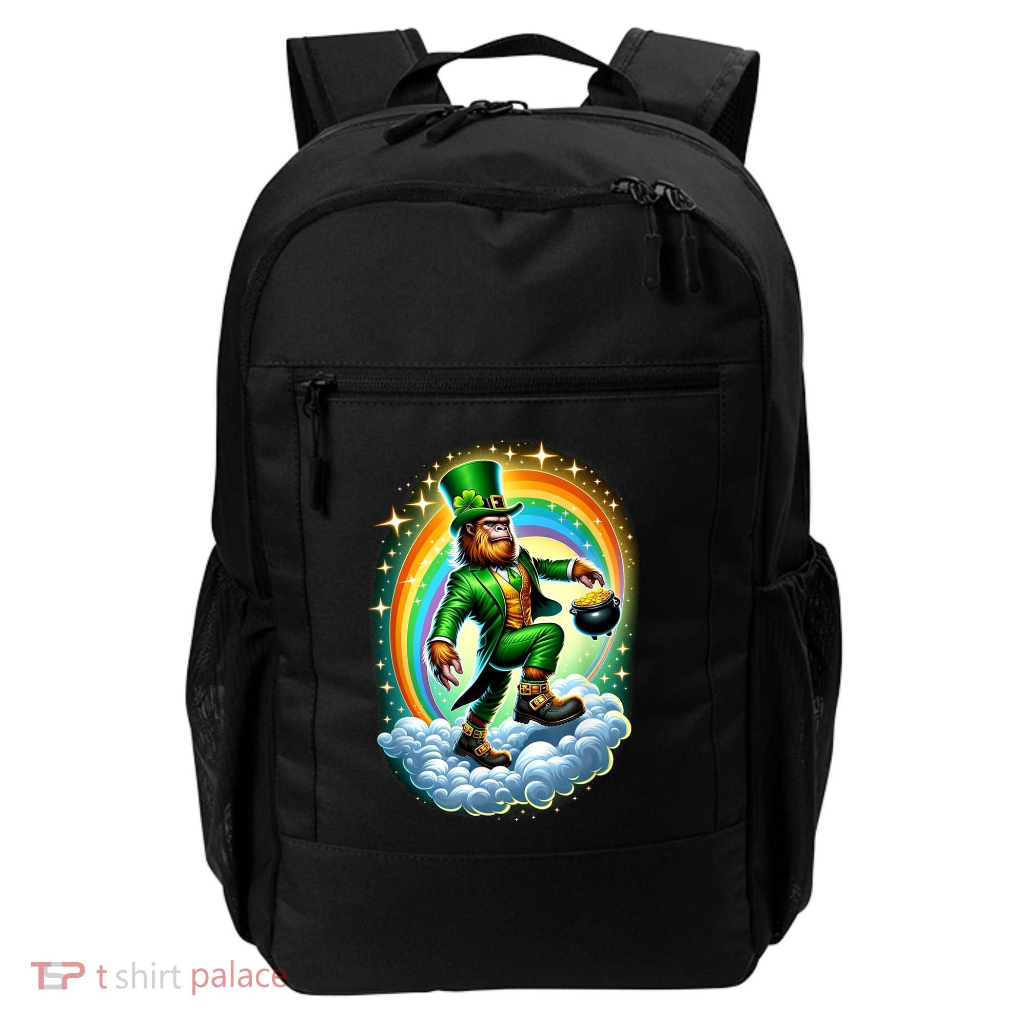 St Paddy Lucky St Patricks Day Bigfoot Backpack