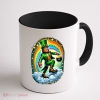 St Paddy Lucky St Patricks Day Bigfoot Coffee Mug thumb 1
