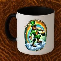 St Paddy Lucky St Patricks Day Bigfoot Coffee Mug thumb 2