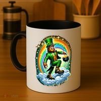 St Paddy Lucky St Patricks Day Bigfoot Coffee Mug thumb 4