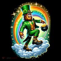 St Paddy Lucky St Patricks Day Bigfoot Women's Hoodie thumb 2