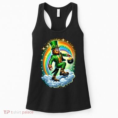 St Paddy Lucky St Patricks Day Bigfoot Women's Tank Top