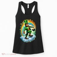 St Paddy Lucky St Patricks Day Bigfoot Women's Tank Top thumb 0