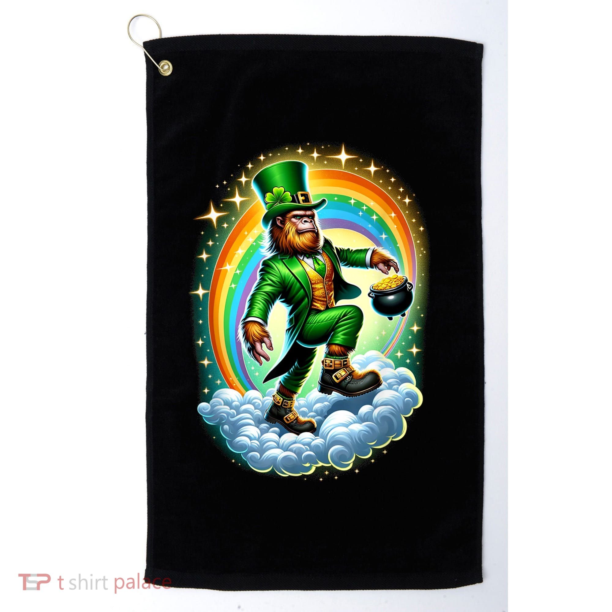 St Paddy Lucky St Patricks Day Bigfoot Golf Towel